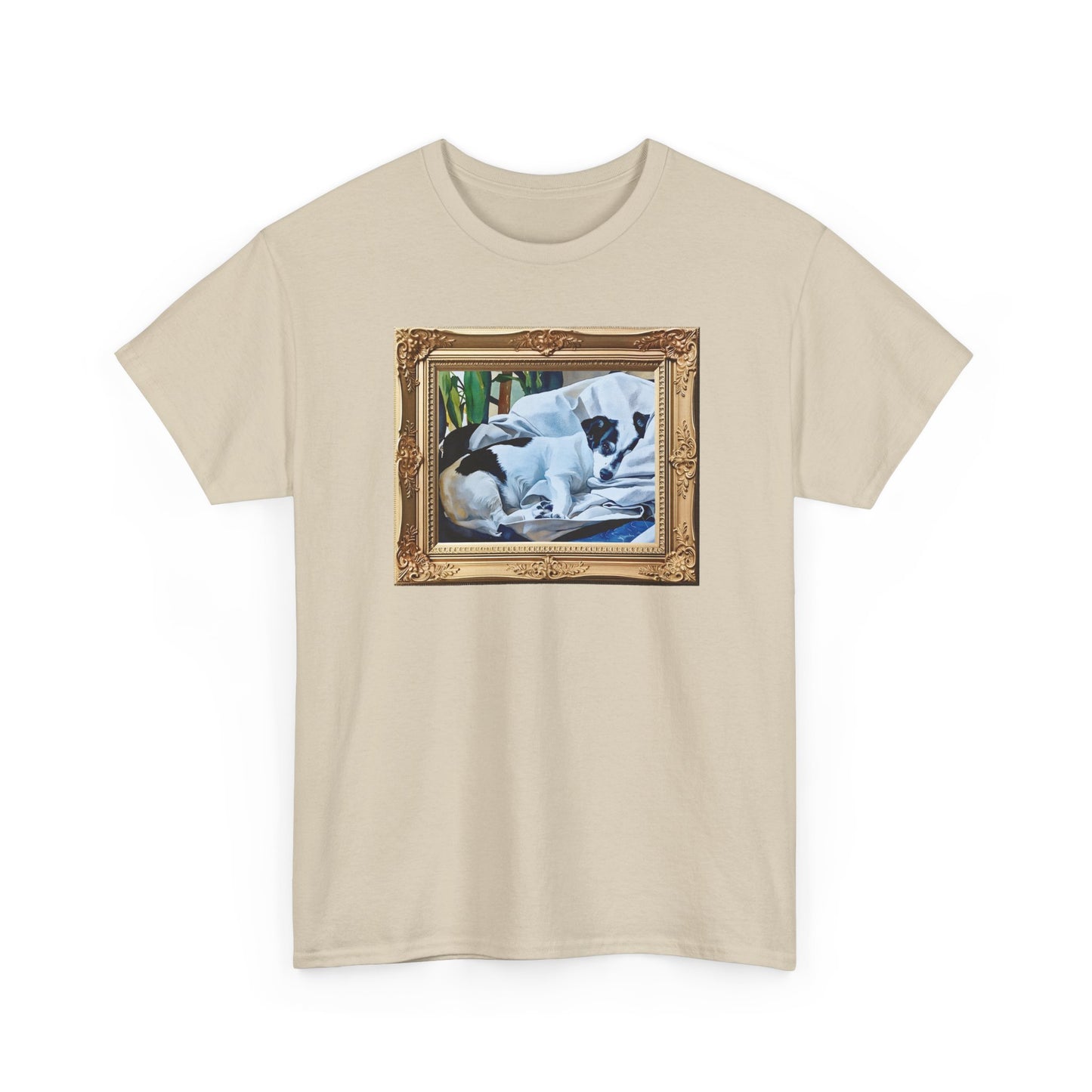 Personalized Watercolor Horizontal Large Pet Art, Pet Lover Shirt, Gift for Dog Owners, Casual Wear, Unique Pet Art Tee