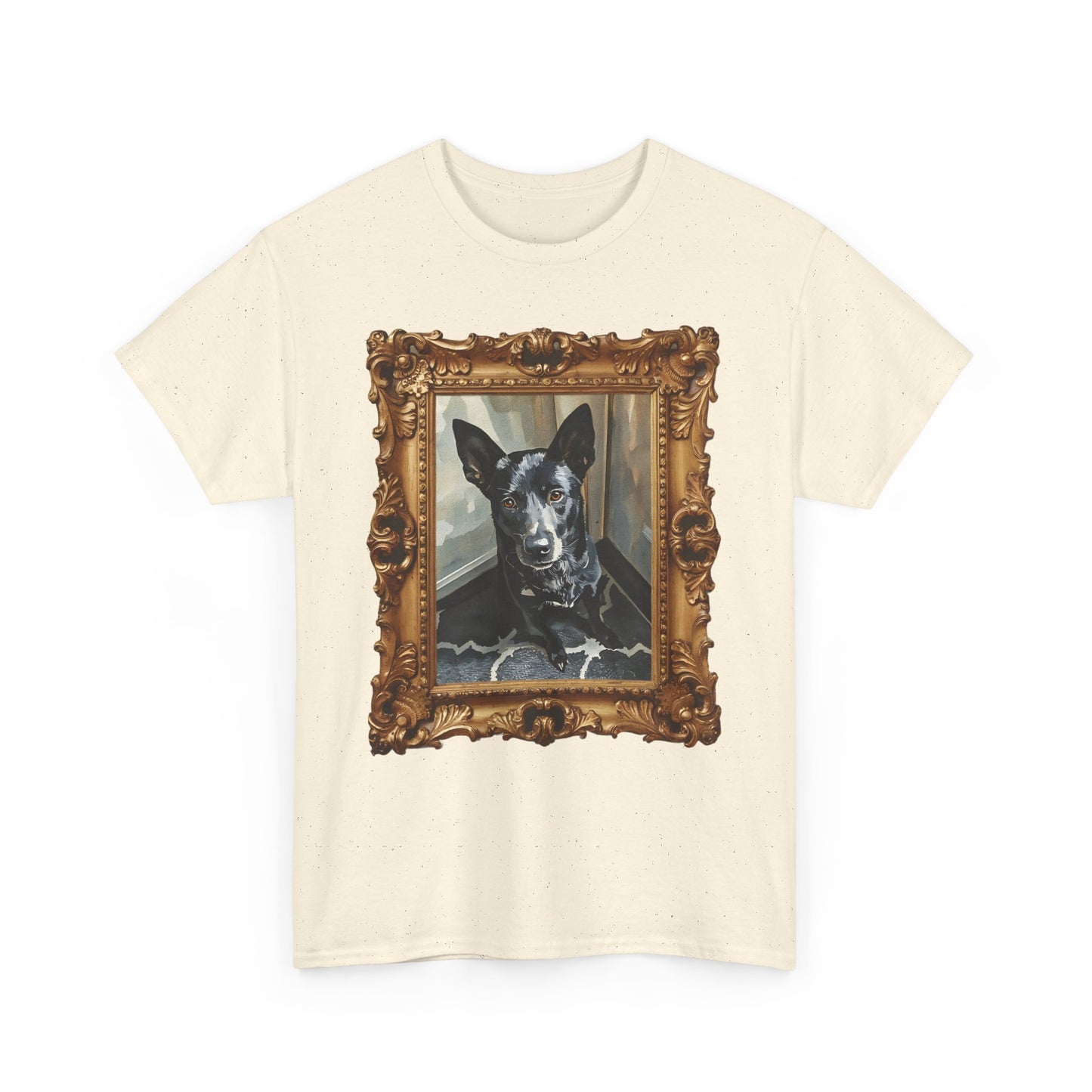Unisex Heavy Cotton Personalized Watercolor Pet Art, Pet Lover Shirt, Gift for Dog Owners, Casual Wear, Unique Pet Art Tee
