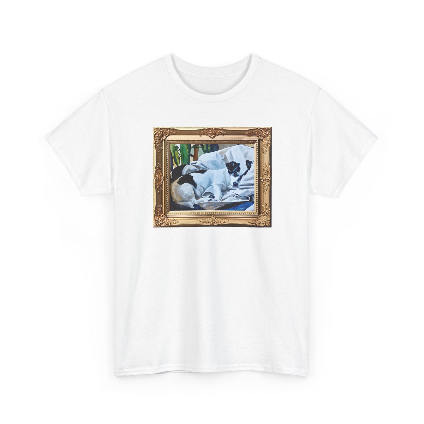 Personalized Watercolor Horizontal Large Pet Art, Pet Lover Shirt, Gift for Dog Owners, Casual Wear, Unique Pet Art Tee