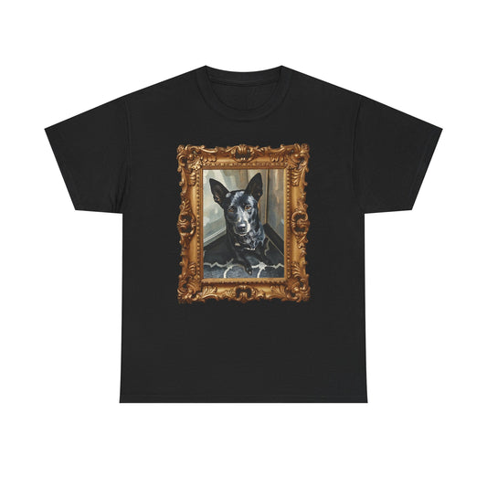 Unisex Heavy Cotton Personalized Watercolor Pet Art, Pet Lover Shirt, Gift for Dog Owners, Casual Wear, Unique Pet Art Tee