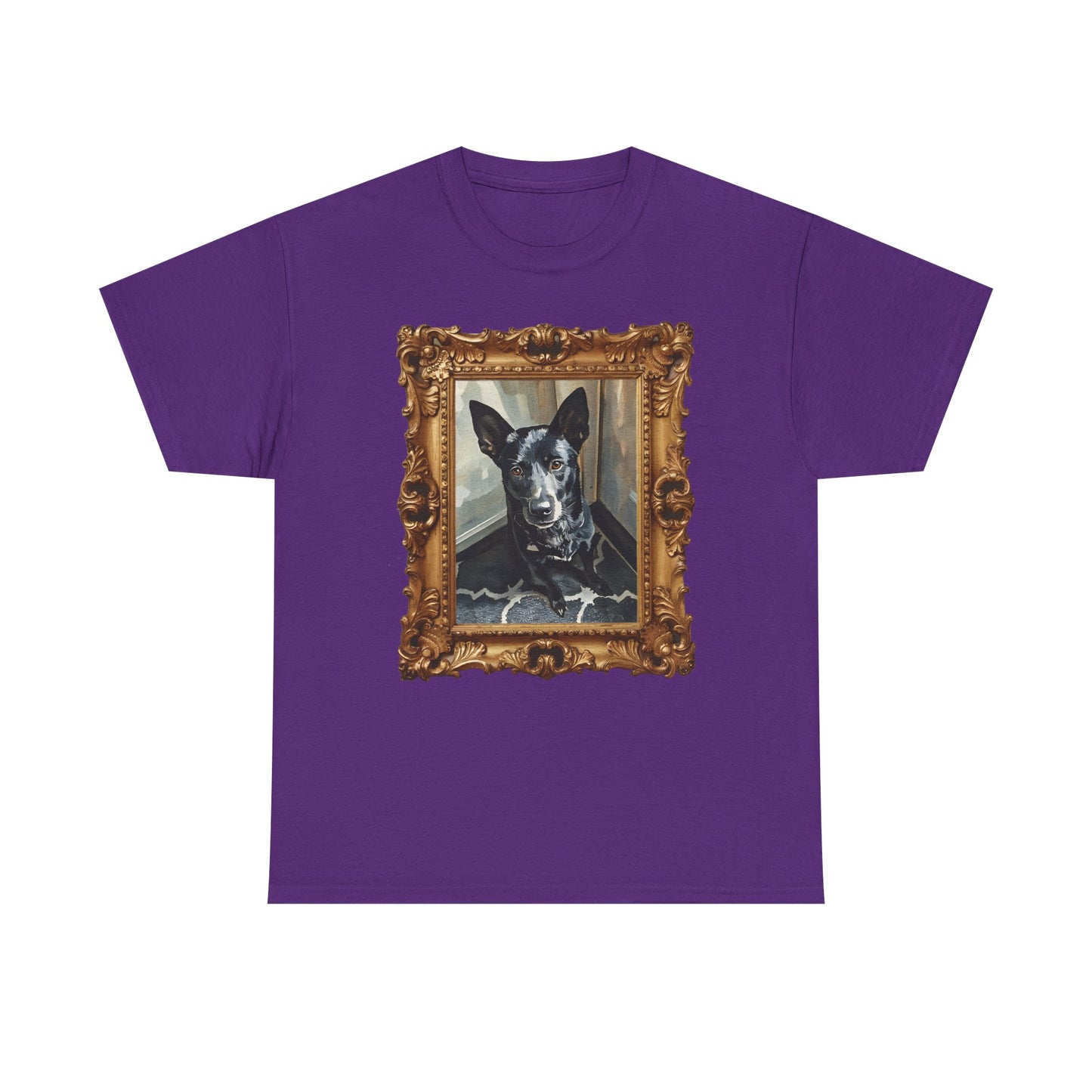 Unisex Heavy Cotton Personalized Watercolor Pet Art, Pet Lover Shirt, Gift for Dog Owners, Casual Wear, Unique Pet Art Tee