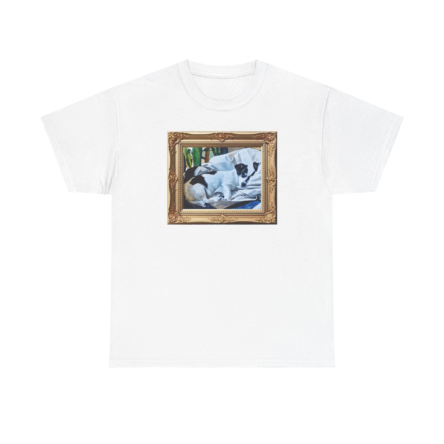 Personalized Watercolor Horizontal Large Pet Art, Pet Lover Shirt, Gift for Dog Owners, Casual Wear, Unique Pet Art Tee