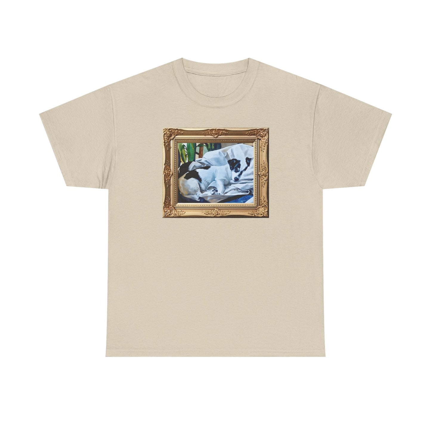 Personalized Watercolor Horizontal Large Pet Art, Pet Lover Shirt, Gift for Dog Owners, Casual Wear, Unique Pet Art Tee