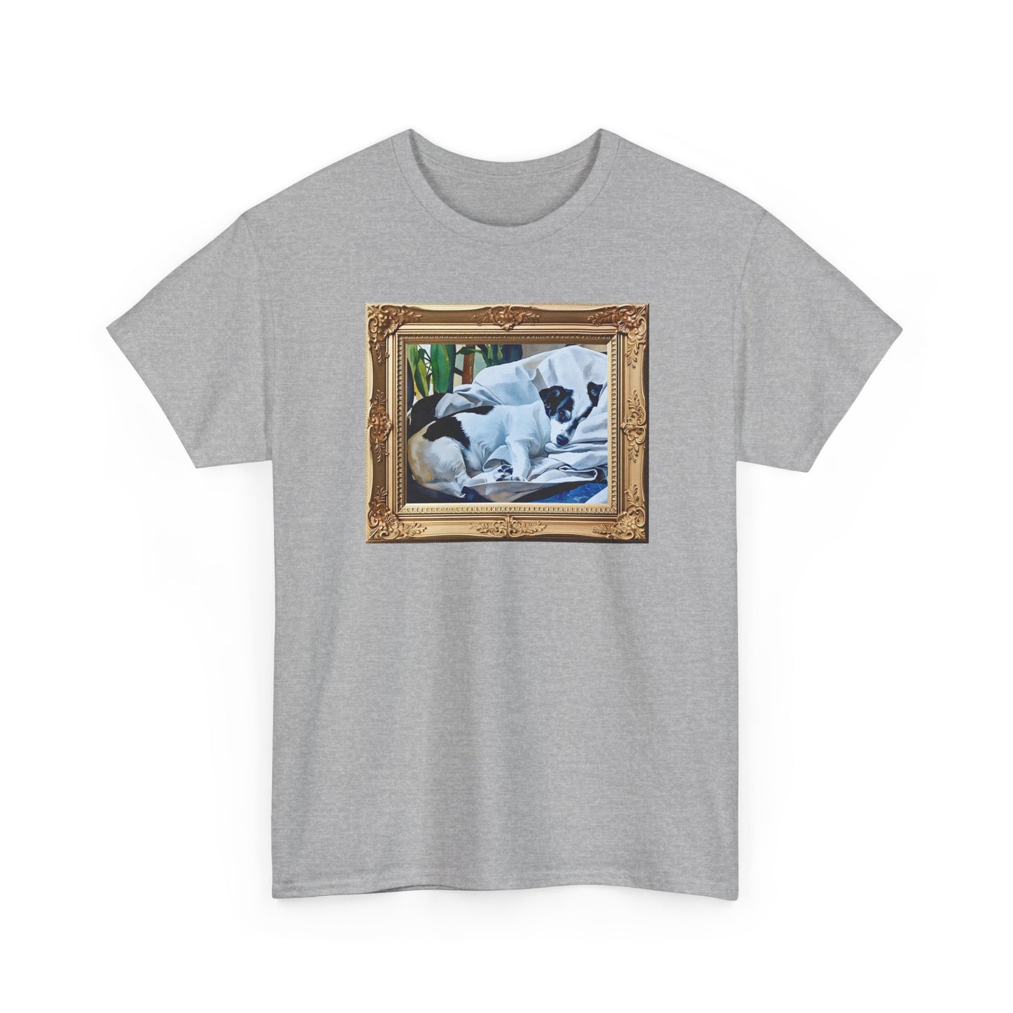 Personalized Watercolor Horizontal Large Pet Art, Pet Lover Shirt, Gift for Dog Owners, Casual Wear, Unique Pet Art Tee