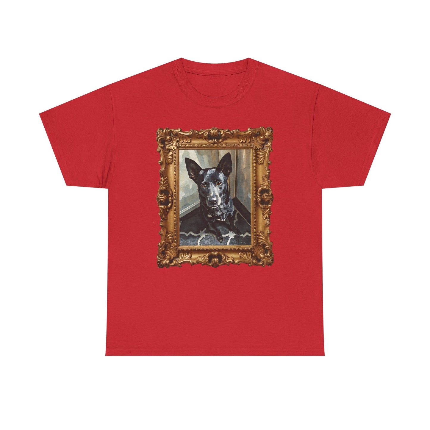 Unisex Heavy Cotton Personalized Watercolor Pet Art, Pet Lover Shirt, Gift for Dog Owners, Casual Wear, Unique Pet Art Tee