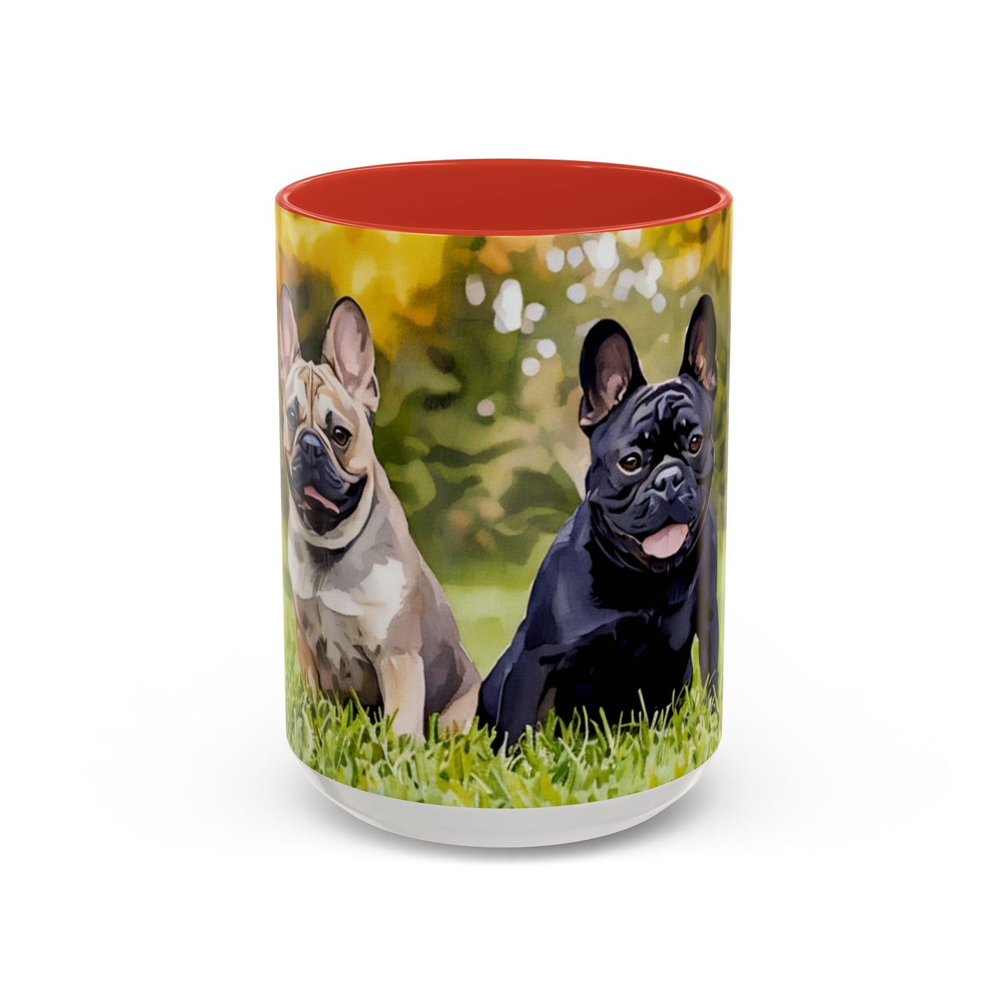Personalized Watercolor Coffee Mug, Dog Lovers Gift, Cute Accent Mug, Animal Lover's Drinkware, Cat & Dog Mug, Pet Lover Gift
