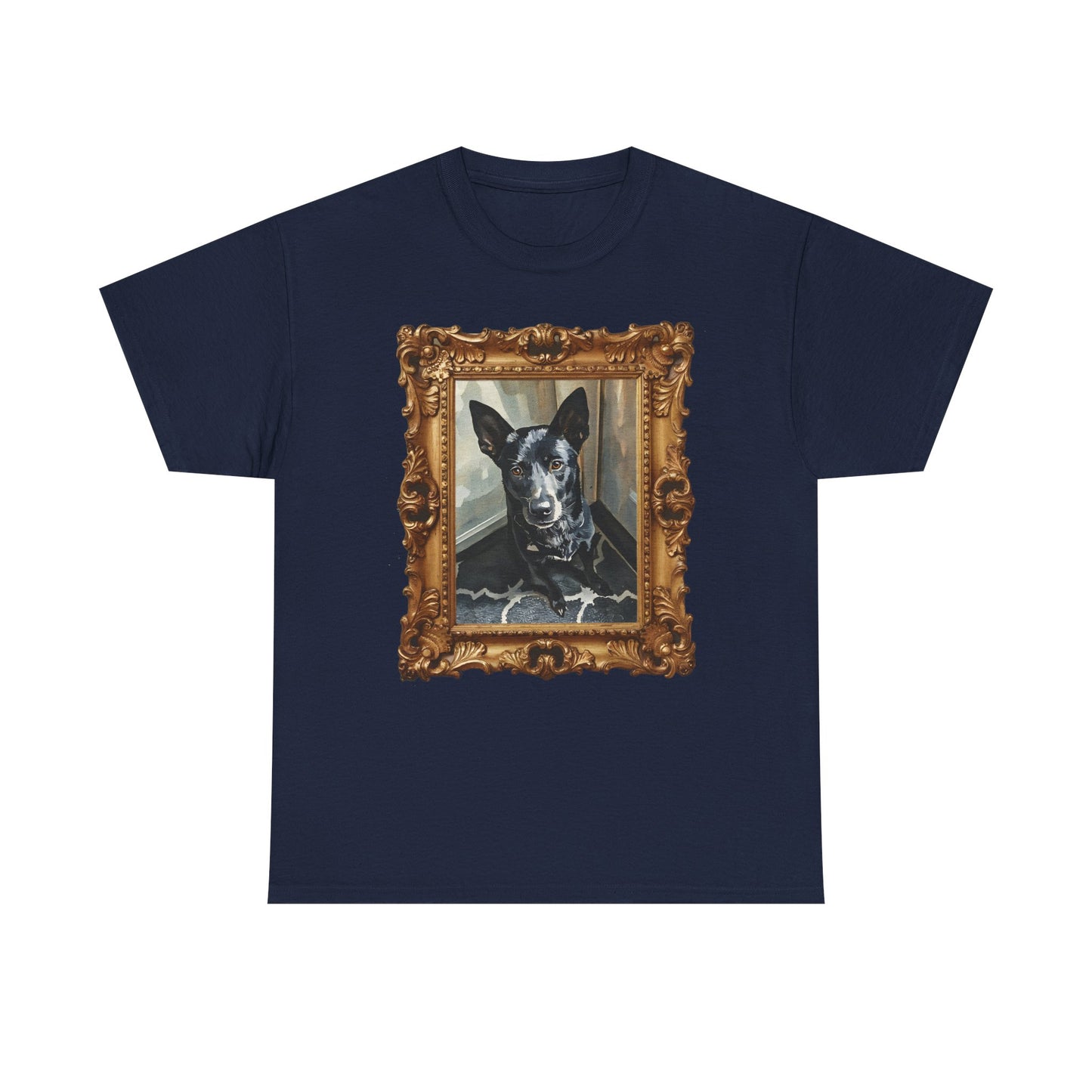Unisex Heavy Cotton Personalized Watercolor Pet Art, Pet Lover Shirt, Gift for Dog Owners, Casual Wear, Unique Pet Art Tee