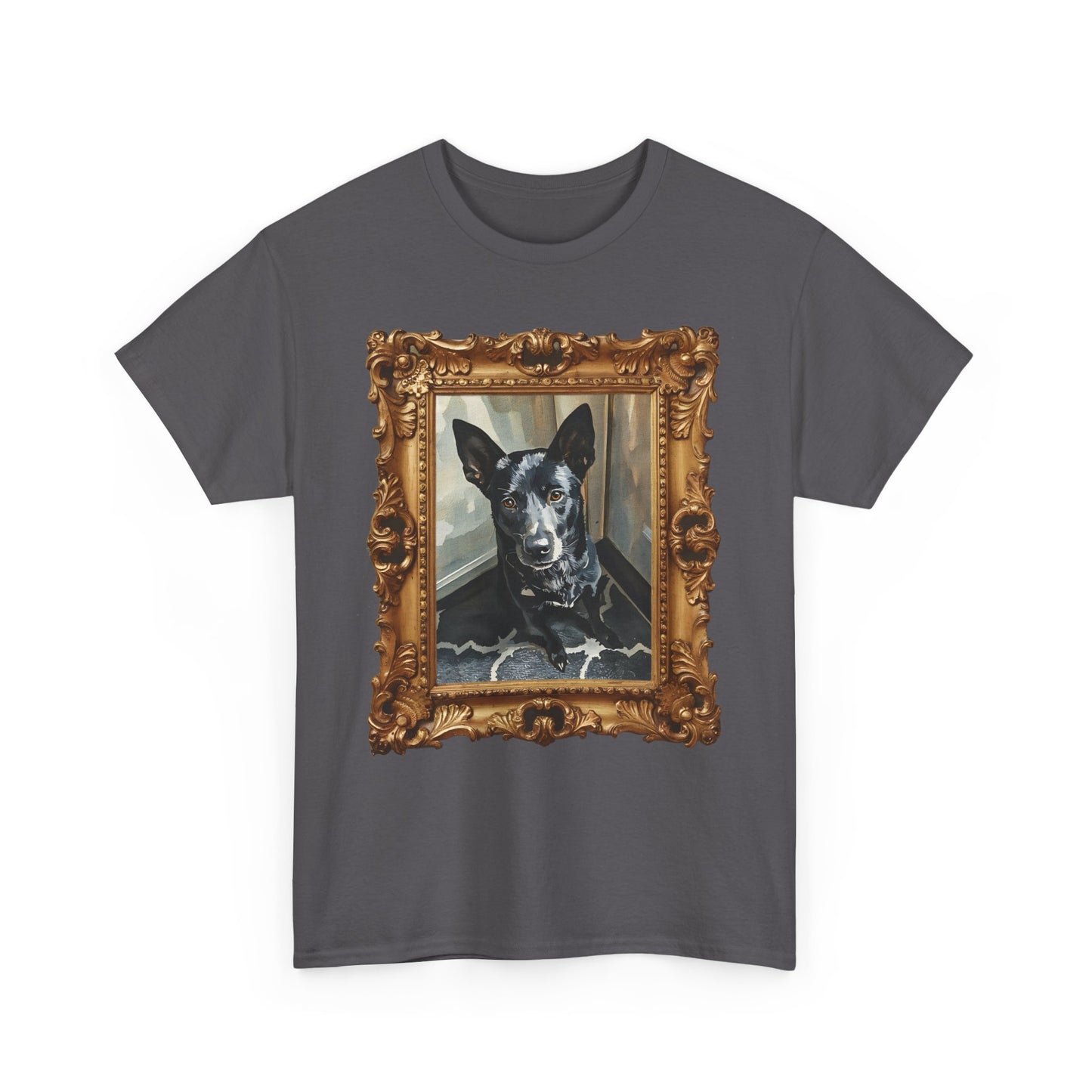 Unisex Heavy Cotton Personalized Watercolor Pet Art, Pet Lover Shirt, Gift for Dog Owners, Casual Wear, Unique Pet Art Tee