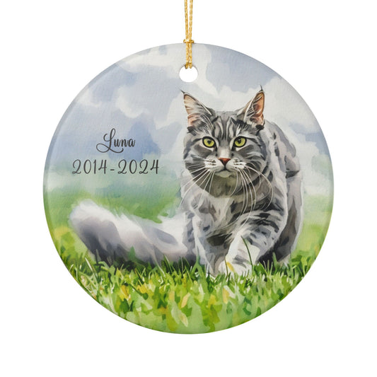 Custom Pet Ceramic Ornament, Pet lover gift, Pet Memorial Gift