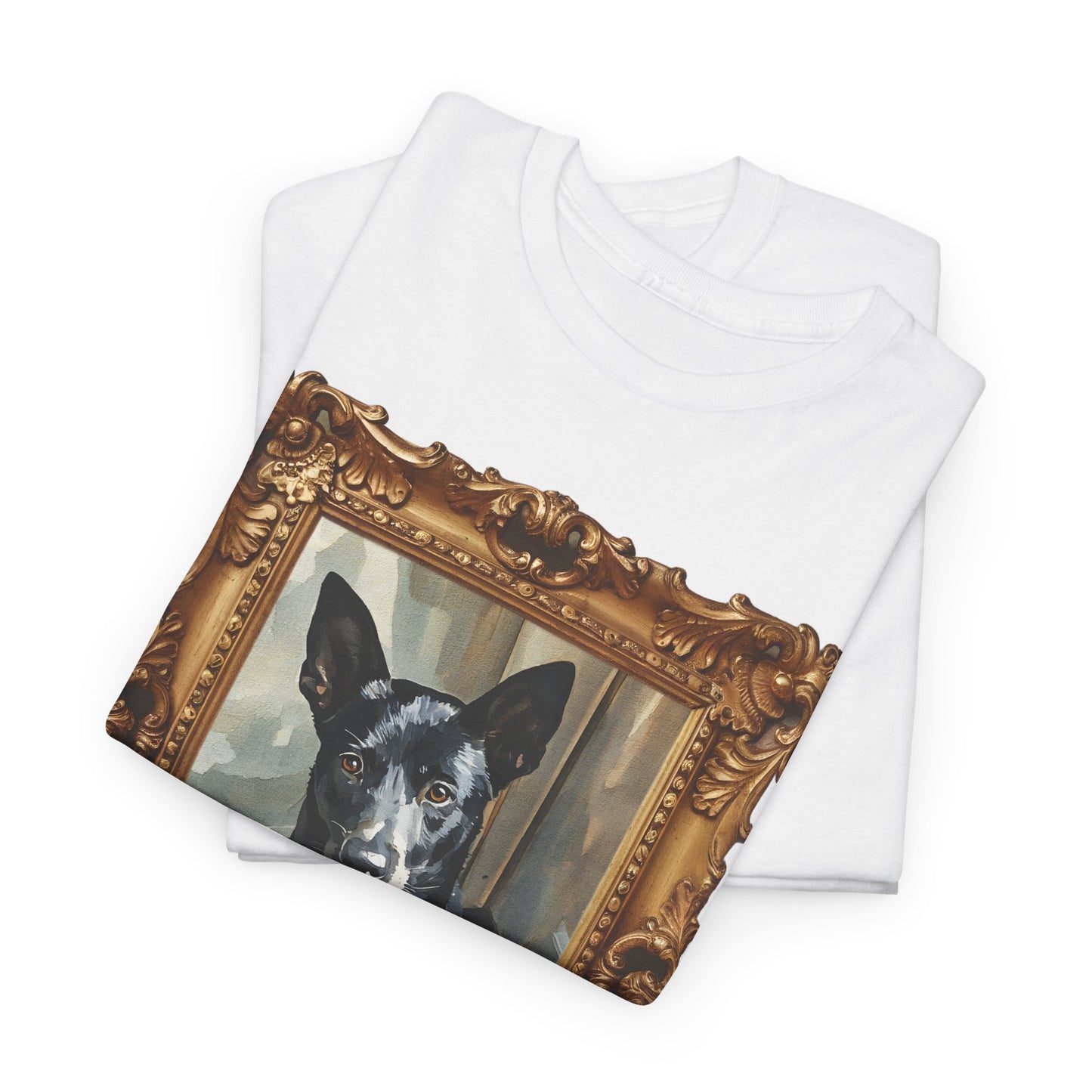 Unisex Heavy Cotton Personalized Watercolor Pet Art, Pet Lover Shirt, Gift for Dog Owners, Casual Wear, Unique Pet Art Tee