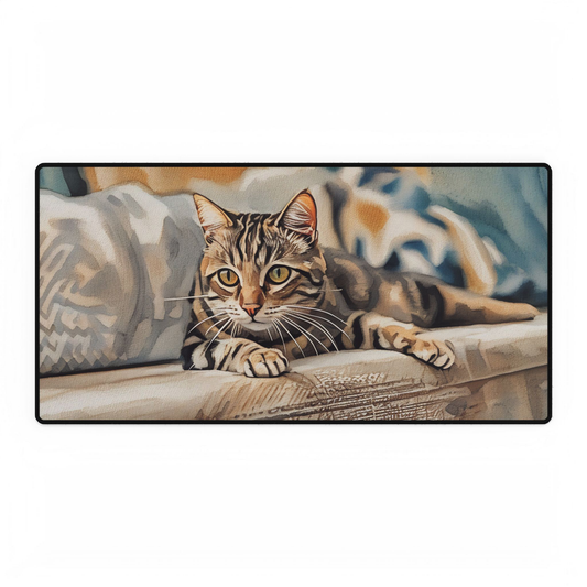 Personalized Watercolor Pet Desk Mats, Cute Pet Desk Blotter, Dog Lover Gaming Mat, Office Accessories, Cat Lover Work Desk Pad, Desk Decor