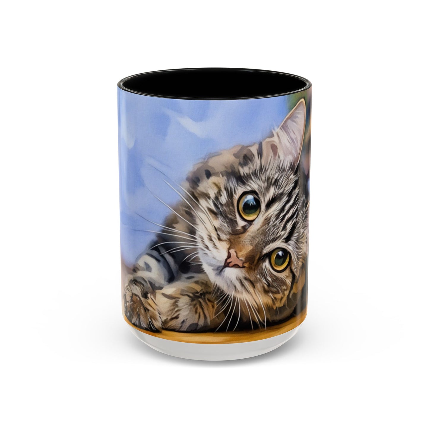 Personalized Watercolor Coffee Mug, Dog Lovers Gift, Cute Accent Mug, Animal Lover's Drinkware, Cat & Dog Mug, Pet Lover Gift